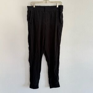 Splendid Black Silk Blend Lightweight Pants Size Large